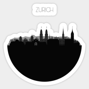 Zurich Skyline Sticker